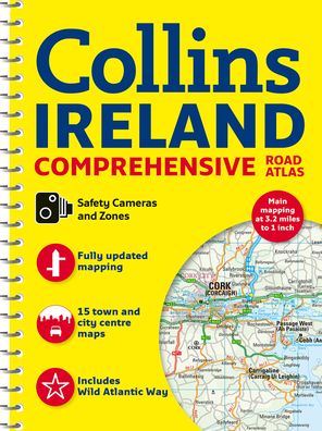 Cover for Collins Maps · Comprehensive Road Atlas Ireland (Spiralbuch) [New edition] (2023)