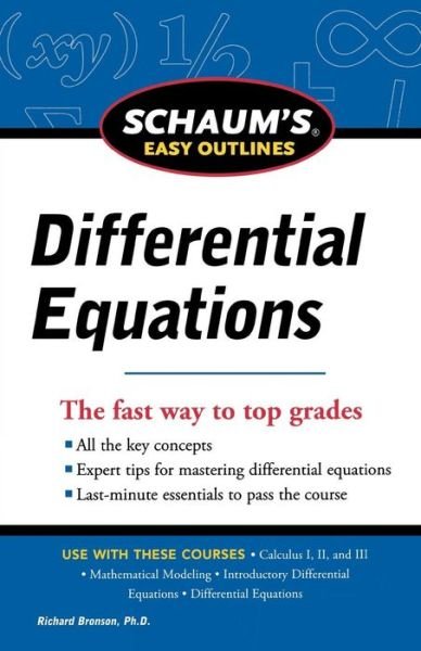 Cover for Richard Bronson · Schaum's Easy Outline of Differential Equations, Revised Edition (Paperback Book) [Revised edition] (2012)