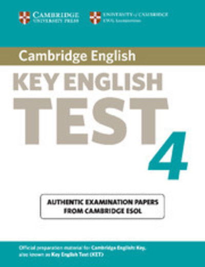 Cover for Cambridge ESOL · Cambridge Key English Test 4 Student's Book - KET Practice Tests (Paperback Book) (2006)