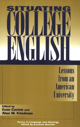 Cover for Evan Carton · Situating College English: Lessons from an American University (Paperback Book) (1996)