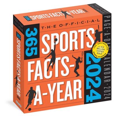 Cover for Workman Calendars · Official 365 Sports Facts-A-Year Page-A-Day Calendar 2024: Trivia, Record-Breaking Feats, Come From Behind Wins &amp; Quotes (Calendar) (2023)