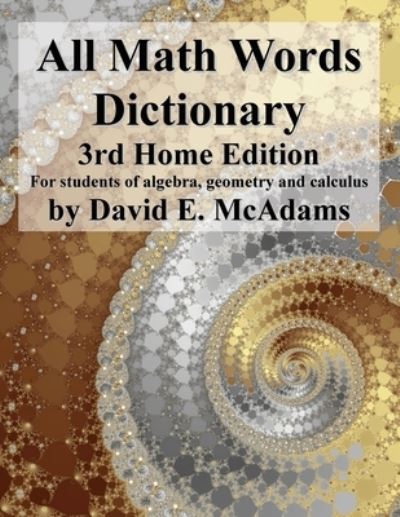 Cover for David E. McAdams · All Math Words Dictionary (Book) (2023)