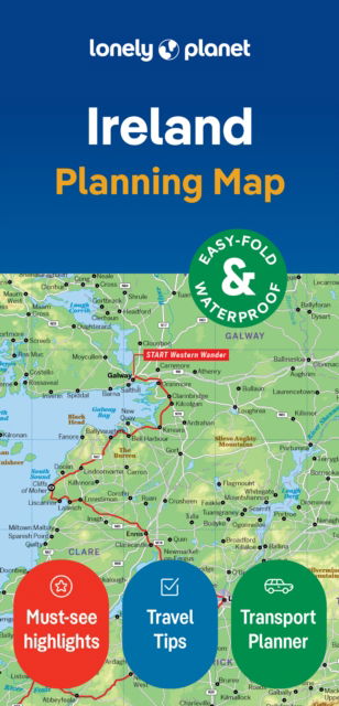 Cover for Lonely Planet · Lonely Planet Ireland Planning Map - Map (Kort) (2024)