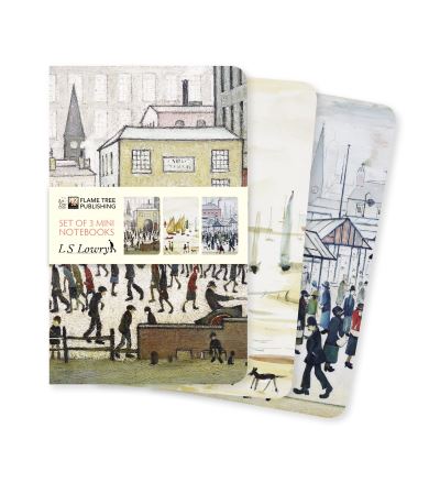 L.S. Lowry Set of 3 Mini Notebooks - Mini Notebook Collections - - Books - Flame Tree Publishing - 9781839642814 - January 17, 2021