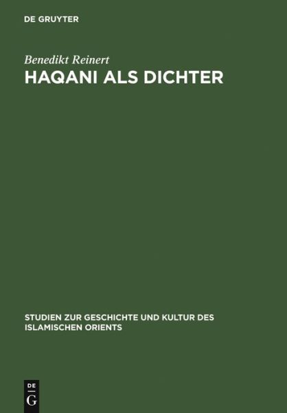 Cover for Reinert · Haqani als Dichter (Book) (1972)