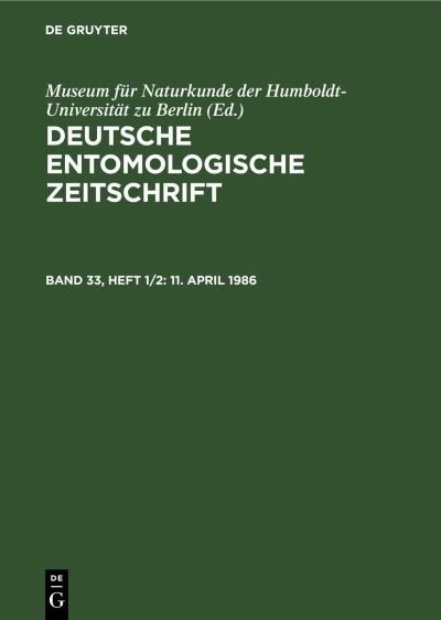 Cover for Museum für Museum für Naturkunde der Humboldt-Universität zu Berlin · 11. April 1986 (Bok) (1987)