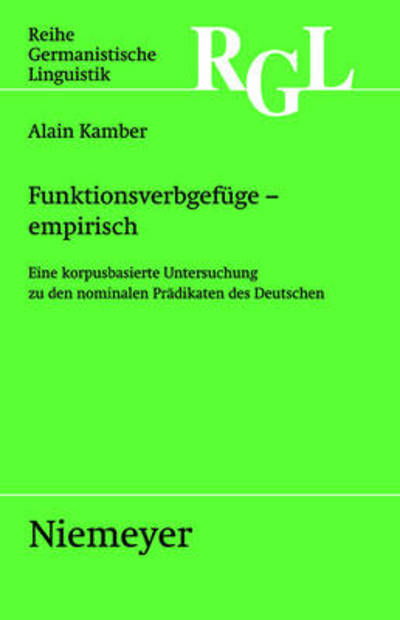 Cover for A. Kamber · Funktionsverbgefüge (Book) [German edition] (2008)