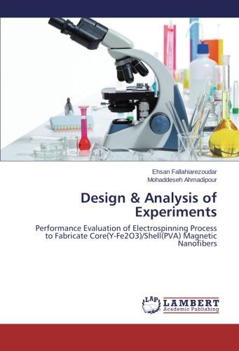 Cover for Mohaddeseh Ahmadipour · Design &amp; Analysis of Experiments: Performance Evaluation of Electrospinning Process to Fabricate Core (Y-fe2o3)/shell (Pva) Magnetic Nanofibers (Paperback Book) (2014)