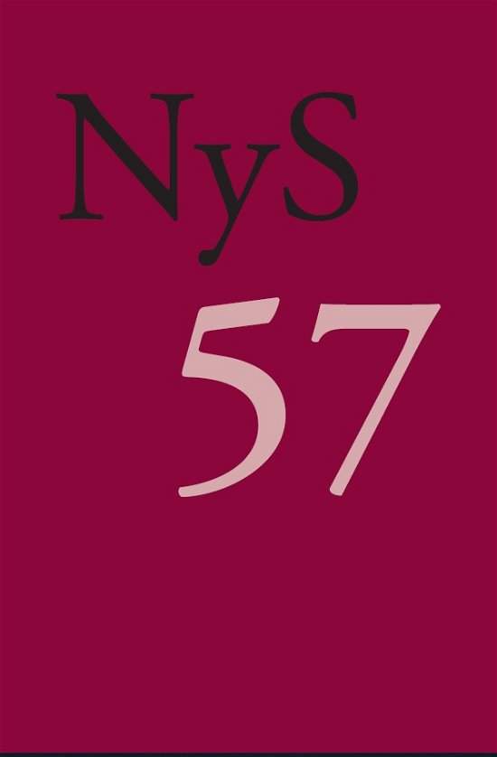 Cover for NyS. Nydanske Sprogstudier: NyS 57 (Sewn Spine Book) [1. wydanie] (2019)