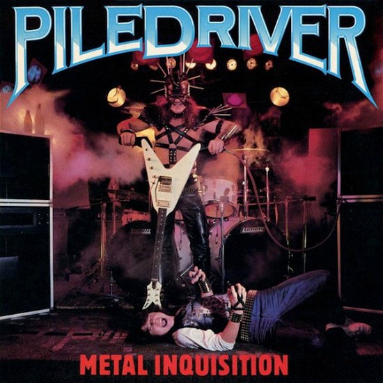 Cover for Piledriver · Metal Inquisition (Aqua Blue / Orange Galaxy) (LP) (2022)