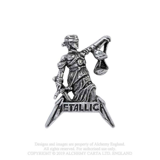 Metallica Justice For All Pin Badge - Metallica - Merchandise - METALLICA - 0664427049815 - 7. Oktober 2019