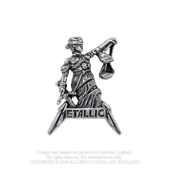 Metallica Justice For All Pin Badge - Metallica - Koopwaar - METALLICA - 0664427049815 - 7 oktober 2019