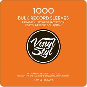 Cover for Vinyl Styl · Vinyl Styl - 12.75&quot; X 12.75&quot; 3 Mil Protective Outer Record Sleeve 1000ct Bulk Pack (Vinyltilbehør)
