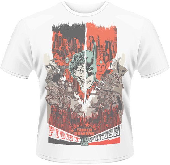 Cover for Dc Originals · Fight to the Finish White/dc Comics Range (T-shirt) [size XXL] (2013)