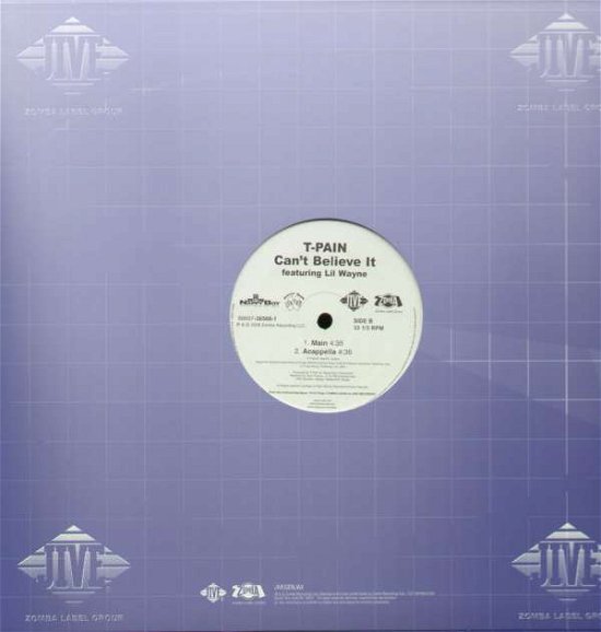 Cover for T-pain · Can't Believe It (Ft.lil Wayne) (12&quot;) (2008)