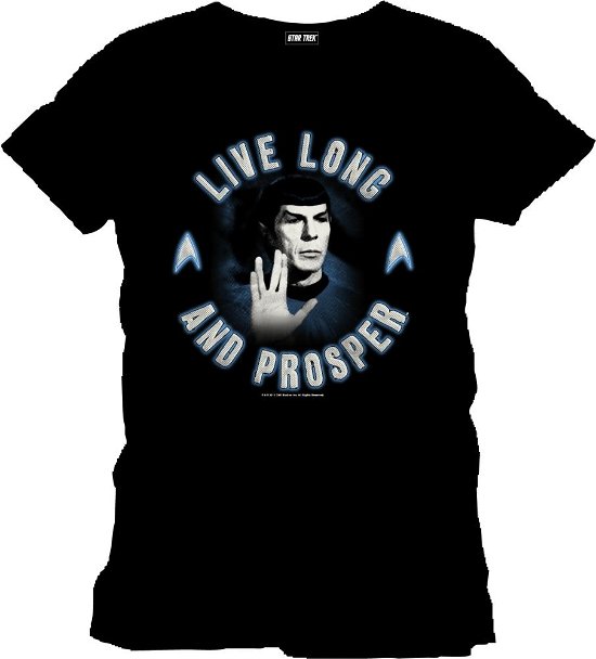 Cover for Star Trek · Live Long And Prosper Black (T-Shirt Unisex Tg. L) (T-shirt)