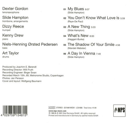 Cover for Dexter Gordon &amp; Slide Hampton · A Day in Copenhagen (CD) (2022)