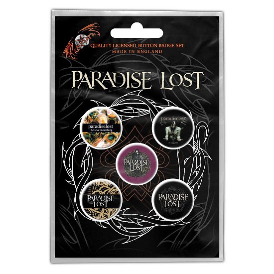 Paradise Lost Button Badge Pack: Lost Crown of Thorns (Retail Pack) - Paradise Lost - Produtos - PHM - 5055339783815 - 28 de outubro de 2019