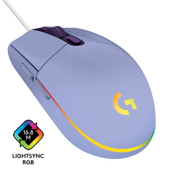 Cover for Logitech · Logitech - G203 Lightsync Gaming Mouse - Lilac (Legetøj)