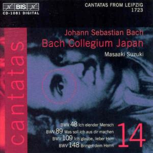 Cover for Bach / Suzuki / Blaze / Turk / Urano · Cantatas 14 (CD) (2001)