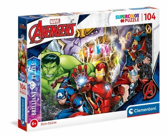Cover for Clementoni · Puslespil Brilliant Marvel, 104 brikker (Jigsaw Puzzle) (2023)