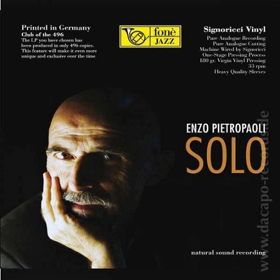 Cover for Enzo Pietropaoli · Solo (LP) [Limited edition] (2015)