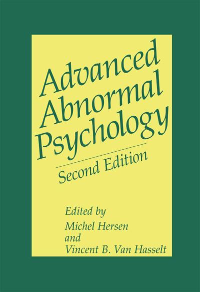 Cover for Vincent B Van Hasselt · Advanced Abnormal Psychology (Hardcover Book) [2nd ed. 2001 edition] (2000)