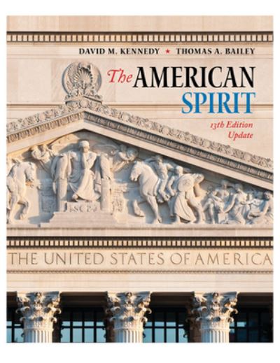 Cover for David M. Kennedy · The American Spirit 13th Edition Update (Paperback Book) (2019)