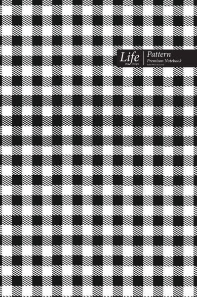 Cover for Design · Tartan Pattern Composition Notebook, Dotted Lines, Wide Ruled Medium Size 6 x 9 Inch (A5), 144 Sheets Black Cover (Paperback Book) (2021)