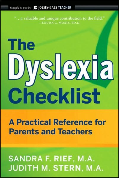 Cover for Rief, Sandra F. (San Diego, CA) · The Dyslexia Checklist: A Practical Reference for Parents and Teachers - J-B Ed: Checklist (Paperback Bog) (2010)