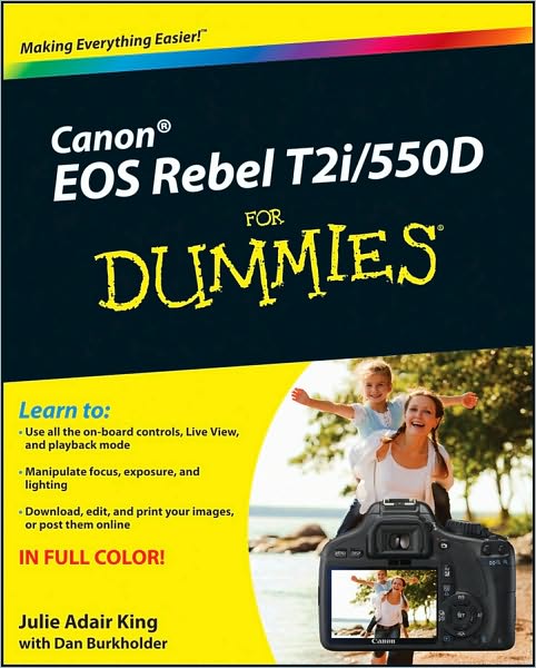 Cover for Julie Adair King · Canon EOS Rebel T2i / 550D For Dummies (Paperback Book) (2010)