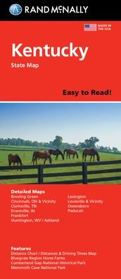 Rand McNally Easy to Read Folded Map: Kentucky State Map - Rand Mcnally - Libros - RAND MCNALLY - 9780528025815 - 7 de marzo de 2022