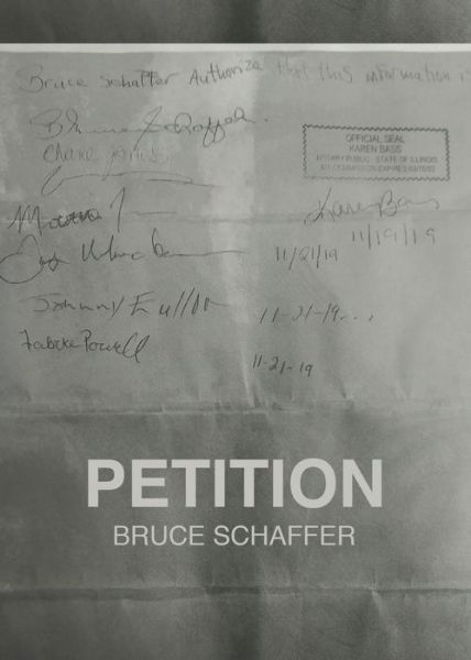 Cover for Bruce Schaffer · Petition (Paperback Book) (2020)