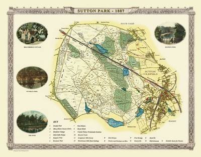 Cover for Mapseeker Archive Publishing · Sutton Park 1887 - Old Map Supplied Rolled in a Clear Two Part Screw Presentation Tube - Print Size 45cm x 32cm (Kartor) (2011)