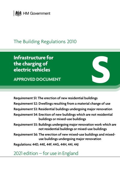 Approved Document S: Infrastructure for the charging of electric vehicles (2021 edition) - HM Government - Books - RIBA Publishing - 9781914124815 - 2022