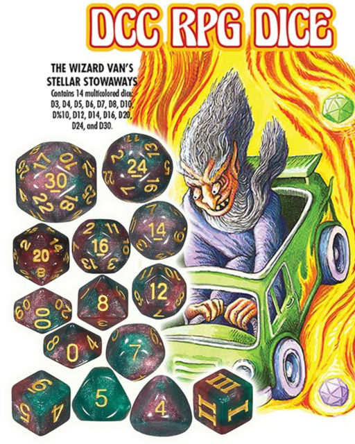 DCC Dice - The Wizard Van’s Stellar Stowaways - Harley Stroh - Książki - Goodman Games - 9781956449815 - 14 maja 2024