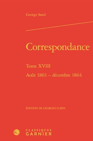 Cover for George Sand · Correspondance (Hardcover Book) (2020)