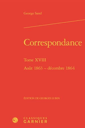 Cover for George Sand · Correspondance (Innbunden bok) (2020)