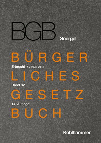 Cover for Martin Lohnig · Kommentar Zum Burgerlichen Gesetzbuch Mit Einfuhrungsgesetz Und Nebengesetzen (Bgb) (Soergel) (Hardcover Book) (2021)