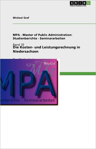Cover for Graf · Die Kosten- und Leistungsrechnung (Bog) [German edition] (2011)