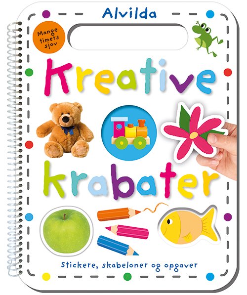 Cover for Kreative krabater - Stickere, skabeloner og opgaver (Spiral Book) [1.º edición] (2020)