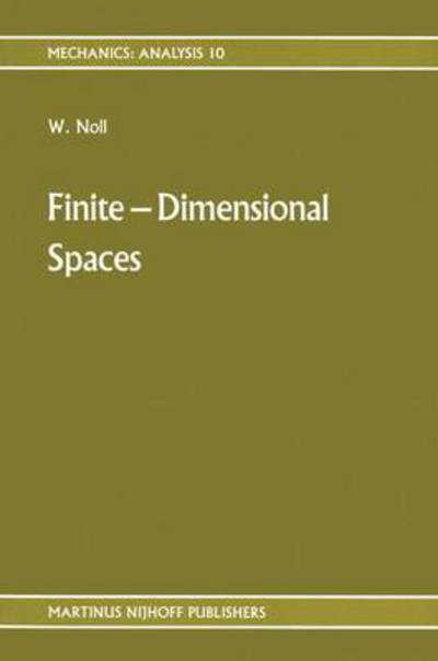 Cover for Noll · Finite-Dimensional Spaces (Book)