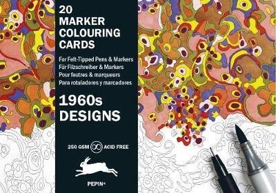 Cover for Pepin Van Roojen · 1960s Designs: Marker Colouring Cards Book (Hardcover Book) (2017)