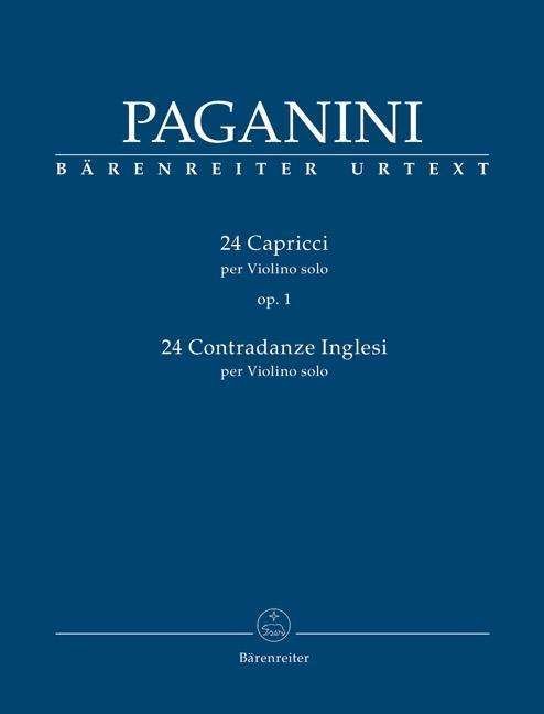 Cover for Paganini · Paganini:24 Capricci Op. 1 Per Violino (Bok)