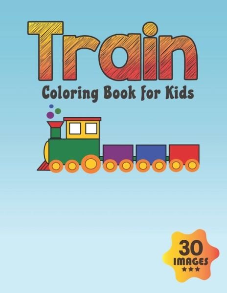 Cover for Neocute Press · Train Coloring Book for Kids (Paperback Bog) (2020)