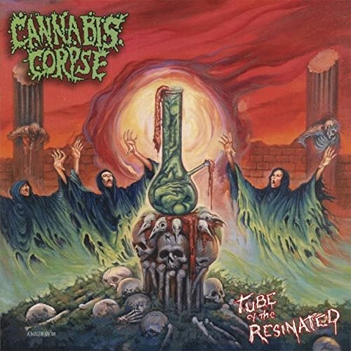 Cover for Cannabis Corpse · Tube of the Resinated (Neon Orange Vinyl) (Re-issue) (LP) (2021)