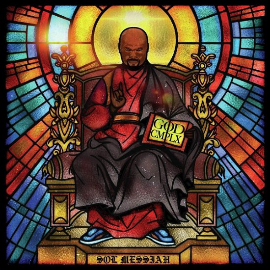 Cover for Sol Messiah · God Cmplx (Red &amp; Black Marbled Vinyl / Blue &amp; Black Marbled Vinyl) (LP) [Coloured edition] (2022)