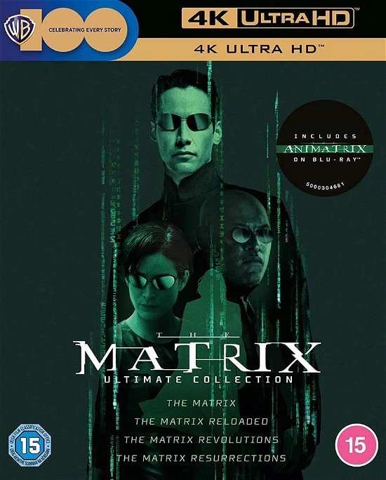 Cover for Ultimate Matrix Collection · The Matrix Ultimate Collection (4 Films + Animatrix) (4K Ultra HD) (2024)