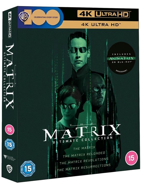 The Matrix Ultimate Collection (4 Films + Animatrix) - Ultimate Matrix Collection - Film - Warner Bros - 5051892241816 - 31. december 2024