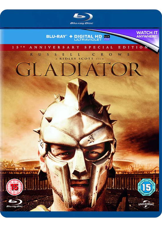 Cover for Gladiator BD · Gladiator 2000 15 Anniversary Edition + Uv (Blu-ray) (2015)